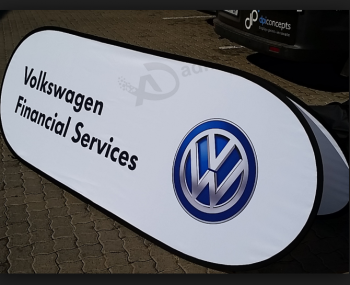 suporte pop-up impresso personalizado para banner da volkswagen