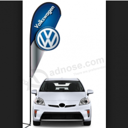 Publicité Volkswagen drapeau en forme de goutte d’eau Drapeaux de plage Volkswagen