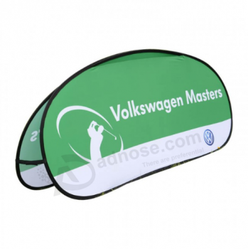 horizontal oval ao ar livre pop up um quadro banners de publicidade volkswagen