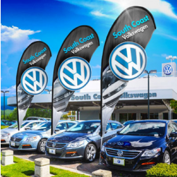 volkswagen a goccia bandiera piuma pubblicità poliestere volante volkswagen bandiera logo