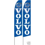 banderas de pancartas de plumas de volvo swooper (kits completos, paquete de 2)