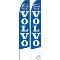 volvo swooper feather banner flags (komplette kits, 2er pack)