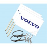 “ volvo徽标”-完整的3旗标包装-包括在木杆上的3旗和3旗杆支架