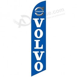 volvo 12-футовый комплект флага пера с полюсом и шипом