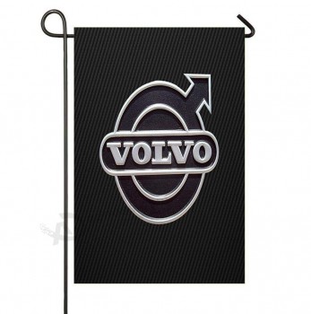 Dongingp carbone Volvo logo luxe conçu Bienvenue Jardin d’été Drapeau saisonnier Décor extérieur Drapeau