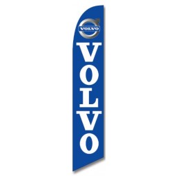 12ft x 2.5ft Volvo Feather Banner Flag - FLAG ONLY - LIMITED TIME OFFER