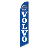 12ft x 2,5ft volvo feather banner vlag - alleen vlag - tijdelijke aanbieding