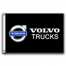 Volvo Trucks Flags Banner 3X5FT-90X150CM 100% Polyester,Canvas Head with Metal Grommet,Used Both Indoors and Outdoors