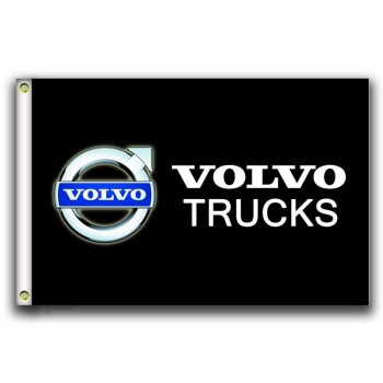 Volvo Trucks drapeaux bannière 3X5FT-90X150CM 100 % polyester, tête en toile avec œillet en métal, utilisé à l’intérieur et à l’extérieur
