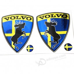 Prancing Moose (ELK) Volvo Set 2 Pieces car Stickers, Polyurethane on The Metallic Film Size of 1.89