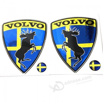 Prancing Moose (ELK) Volvo Set 2 Pieces car Stickers, Polyurethane on The Metallic Film Size of 1.89
