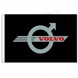 home king volvo zwarte vlaggen banner 3x5ft 100% polyester, canvas kop met metalen doorvoertule