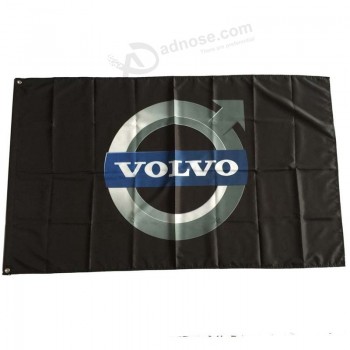 Volvo Flags Banner 3X5FT-90X150CM 100 % Polyester, Tête en toile avec œillet en métal, Utilisé à l’intérieur et à l’extérieur