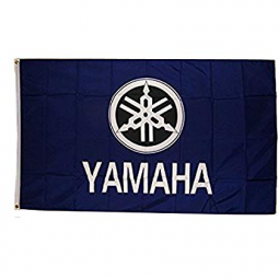 Polyester Yamaha Logo Advertising Banner Yamaha Advertising Flag