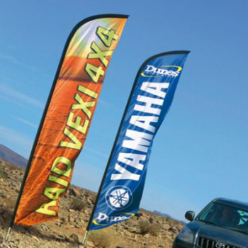 Publicité d’entreprise imprimée Yamaha Polyester Swooper Flag