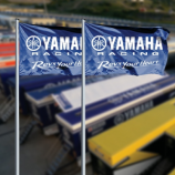 aangepaste afdrukken outdoor polyester yamaha vlag banner