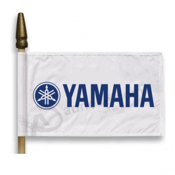 Coche motor racing poliéster yamaha mano bandera personalizada