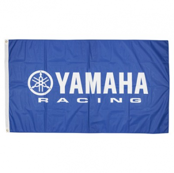 Fábrica personalizada 3x5ft poliéster yamaha publicidade banner bandeira