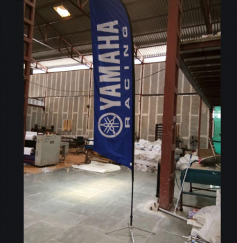alta calidad yamaha feather flag sign personalizado
