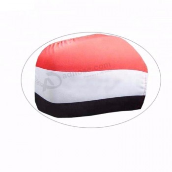 venta al por mayor yemen car side espejo retrovisor cubierta de la bandera