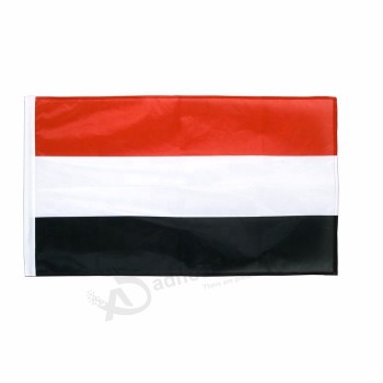 Baixo preço 3x5ft Qualquer material A bandeira nacional personalizada do iêmen Para pendurar ao ar livre