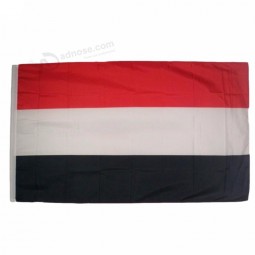 금관 악기 밧줄 고리 폴리 에스테 국기를 가진 고품질 3x5 FT 예멘 깃발을 훔쳐라