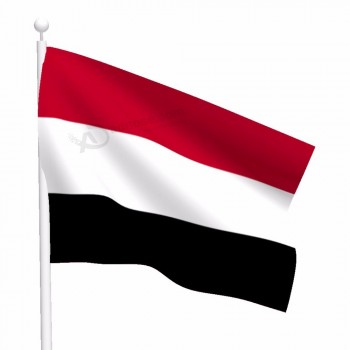 뜨거운 판매 3x5ft 큰 디지털 방식으로 인쇄 폴리 에스테 국기 예멘 깃발
