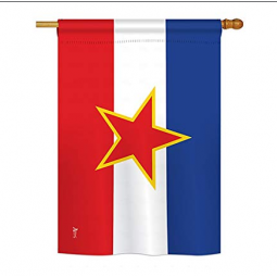 Nationaltag Hof Jugoslawien Land Garten Flagge Banner