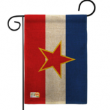 poliéster decorativo bandera del jardín nacional de yugoslavia