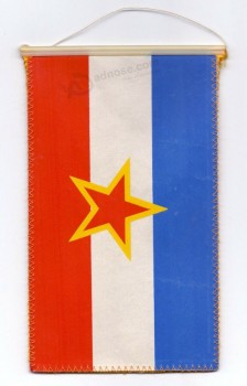 banderín - SFR bandera nacional de yugoslavia - banderín vintage de 1980