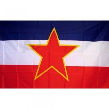 poliéster mini oficina yugoslavia mesa banderas nacionales