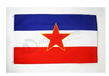 vlag van Joegoslavië 3 'x 5' - vlaggen van Joegoslavië 90 x 150 cm - banier 3x5 ft