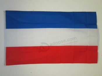 bandeira da república federal da jugoslávia 3 'x 5' - bandeiras jugoslavas 90 x 150 cm - BA