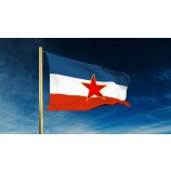 kundenspezifische hochwertige Jugoslawien-Flagge mit irgendeiner Größe