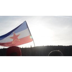 directo de fábrica al por mayor personalizado precio barato bandera de yugoslavia