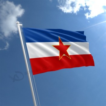 Drapeau de la Yougoslavie 5 pieds X 3 pieds avec haute qualité et n’importe quelle taille