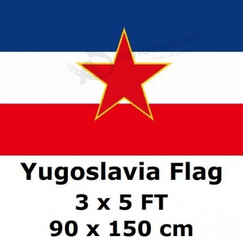 Hersteller benutzerdefinierte hochwertige Jugoslawien Flagge mit jeder Größe