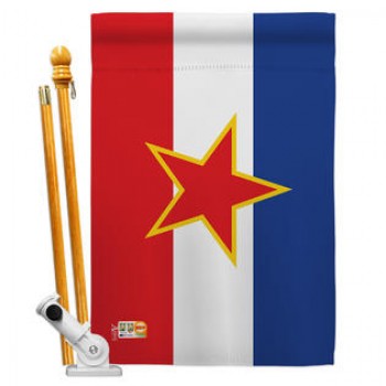 4' x 6' Yougoslavie Vent fort, Chine Fabriqué Drapeau