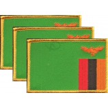 Packung mit 3 Länderflaggen-Aufnähern, 3,50 