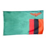 Sambia Flagge 3x5 ft. Nylon Sonnenschutz Nyl-Glo 100%