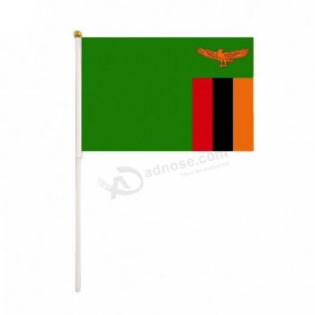 Fanny design TOP SALE Zambia drapeau national à la main