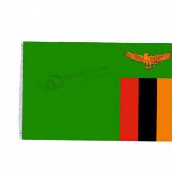 venta al por mayor banderas nacionales de todo el país y banderas nacionales de zambia