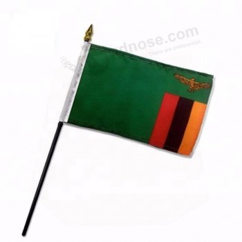 Zambie Angola Drapeau à main du Zimbabwe