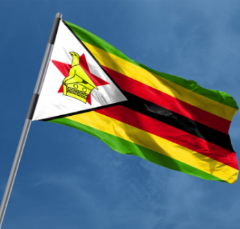 bandera duradera de la nación al aire libre 3x5ft zimbabwe bandera colgante