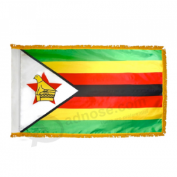Indoor Hanging Polyester Zimbabwe Tassel Flag Wholesale