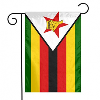 bandera decorativa del jardín de zimbabwe yarda de poliéster banderas de zimbabwe