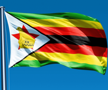 90 x 150cm De vlag van Zimbabwe hoge kwaliteit nationale vlaggen van Zimbabwe