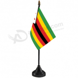 oficina tamaño pequeño poliéster zimbabwe escritorio mesa bandera
