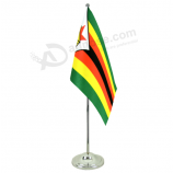 bandera de escritorio de zimbabwe mesa de zimbabwe Bandera superior con base