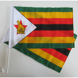 bandiera nazionale in zimbabwe in poliestere a doppia faccia